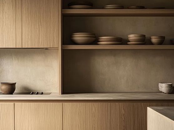 Kuchnia japandi – fronty gięte a gięte ryflowane różnica która ma znaczenie